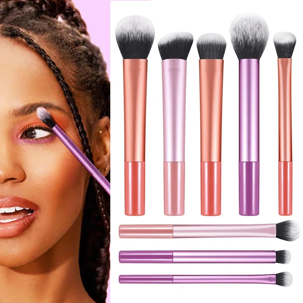 Huda Beauty Makeup Brush Set - 8 Pieces Makeup Brush Kit Soft