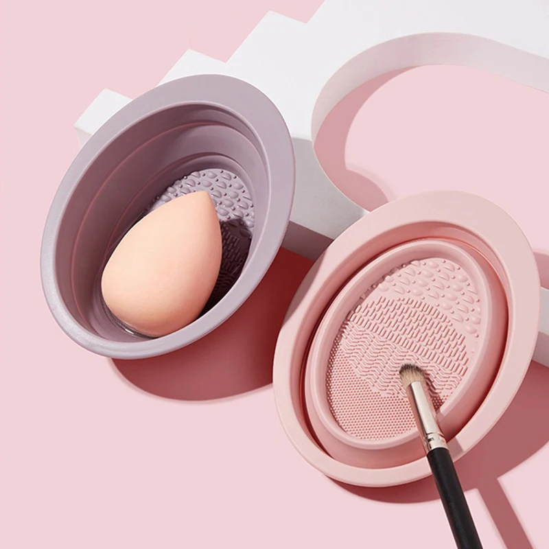 Beauty Makeup Products - Silicone Makeup Brush Cleaning Bowl Beauty