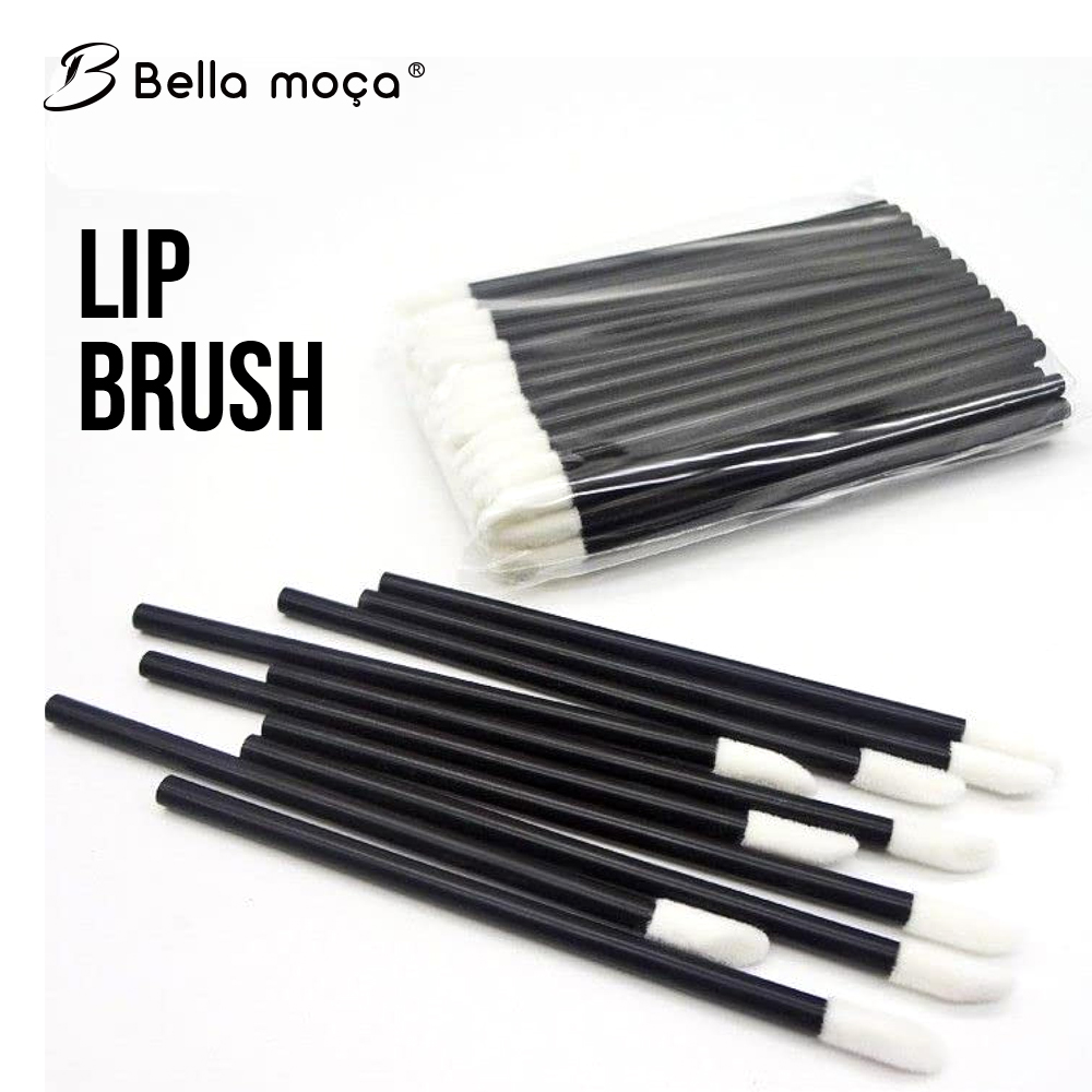 Beauty Makeup Products - 50 Pcs Lip Brush Hollow Disposable