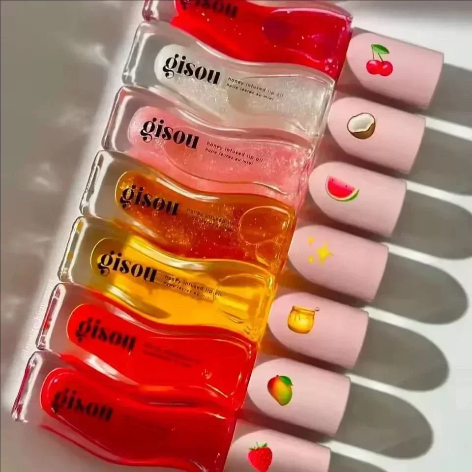 Huda Beauty Makeup Set - Gisou Watermelon Strawberry Essence Lip Oil