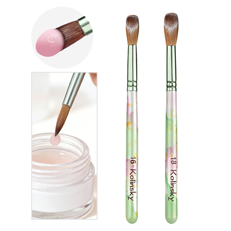 Blush Brush Kabuki - 25/26mm Acrylic Nail Brush Kolinsky Manicure