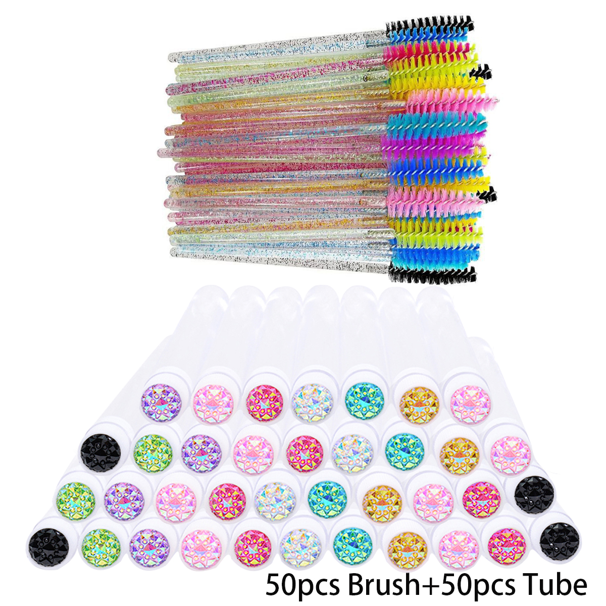 Beauty Makeup Products - 50PCS Dust-Proof Eyelash Brush Tube Empty
