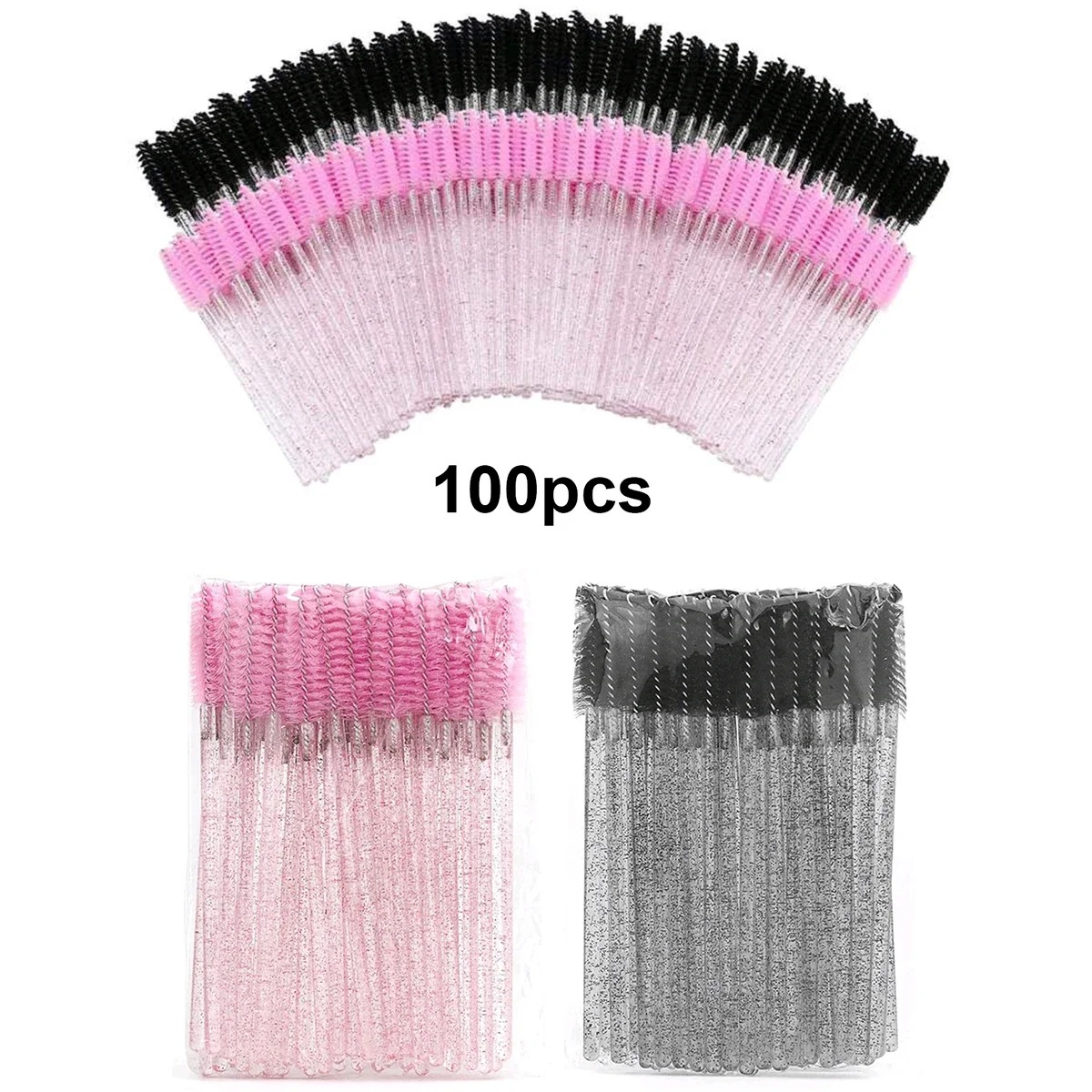 Beauty Makeup Products - Wholesale 100PCS Mascara Spoolies Disposable Eyelash