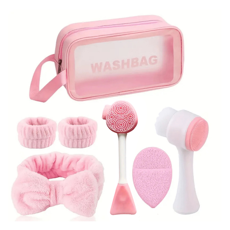 7-piece makeup and face wash b - Huda Beauty Makeup Brush Set ulasan dan harga