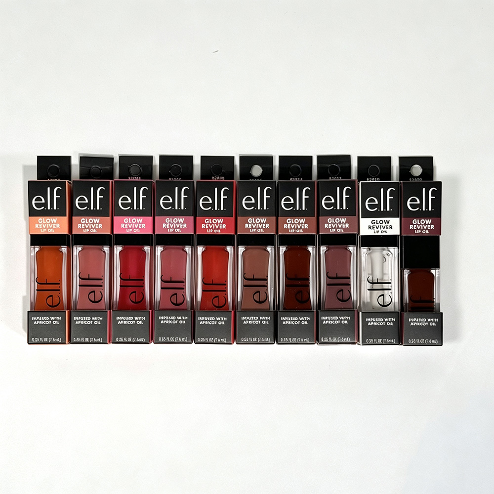 Elf Bright Shine Lip Gloss Dee - Huda Beauty Makeup Set ulasan dan harga
