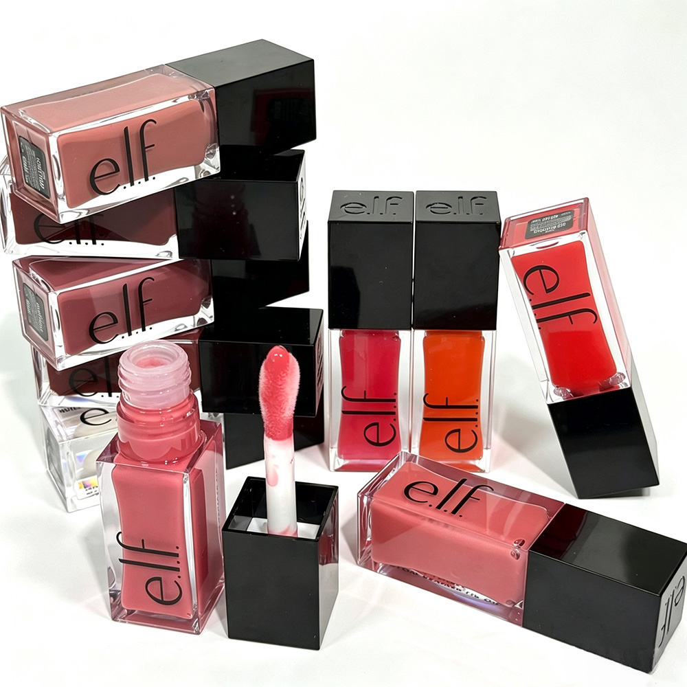 Elf Bright Shine Lip Gloss Dee - Huda Beauty Makeup Set ulasan dan harga