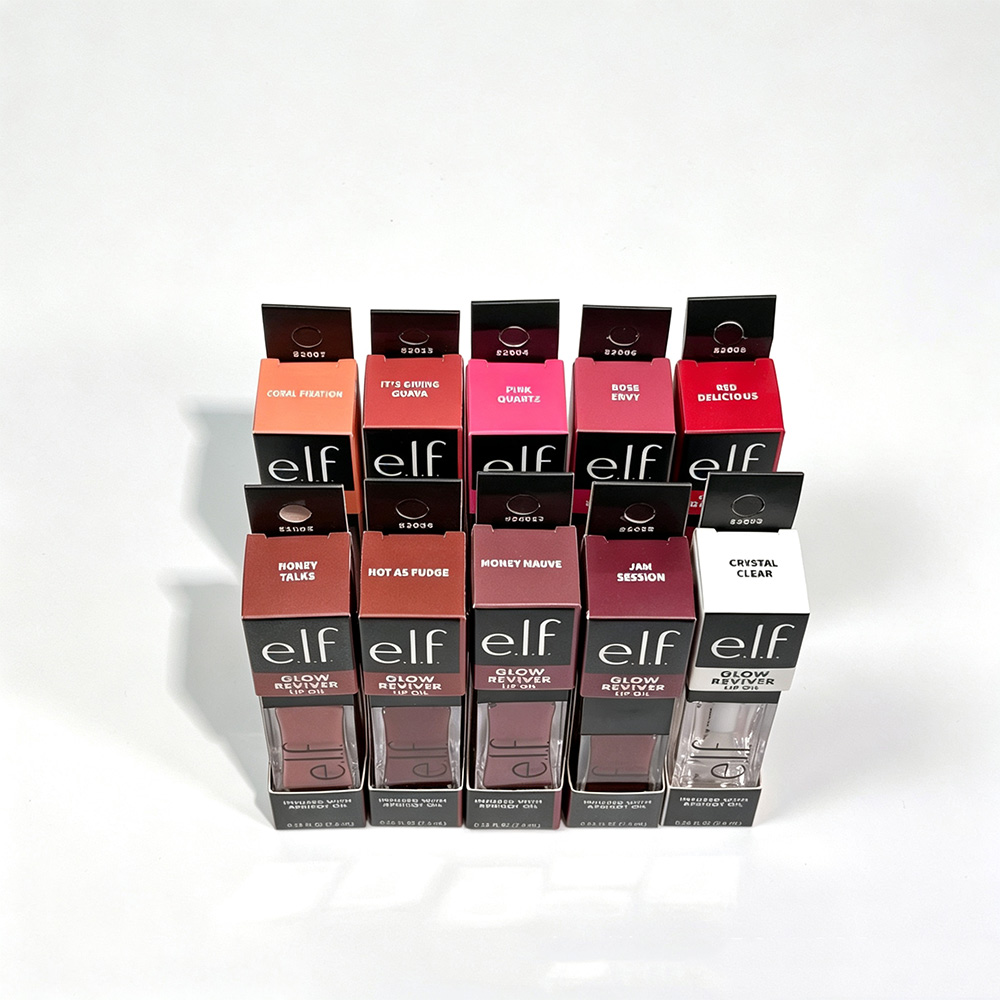 Elf Bright Shine Lip Gloss Dee - Huda Beauty Makeup Set ulasan dan harga