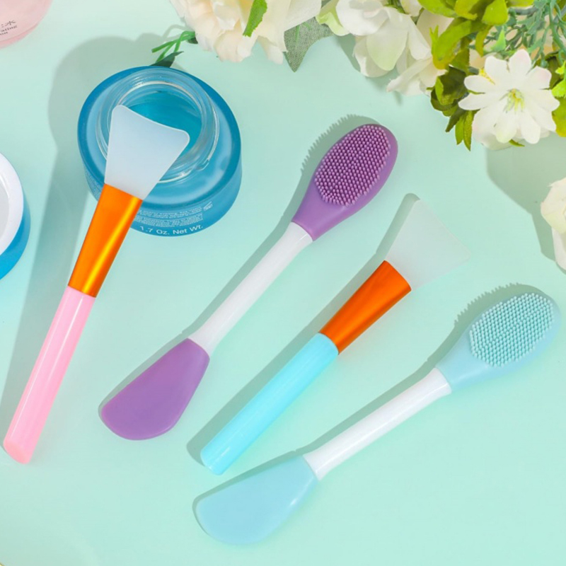 4pcs Silicone Face Brush Set D - Huda Beauty Makeup Brush Set ulasan dan harga