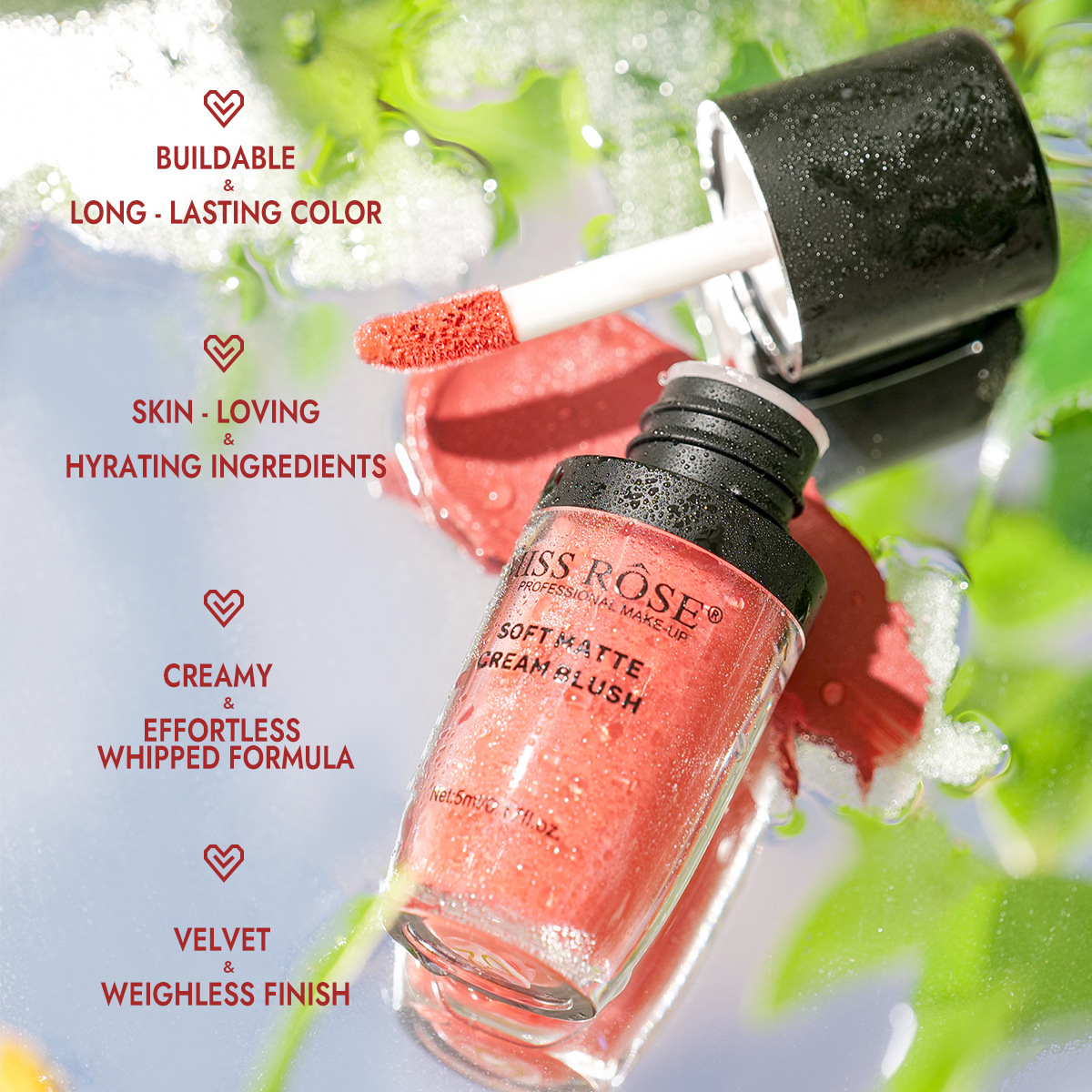 MISS ROSE 12-Color Multi-use L - Beauty Rose Makeup ulasan dan harga