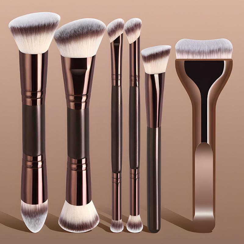 Double Head Face Makeup Brush  - Huda Beauty Makeup Brush Set ulasan dan harga