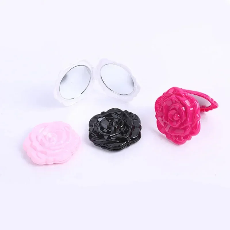 Mini Mirror Retro Rose Flower  - Beauty Rose Makeup ulasan dan harga
