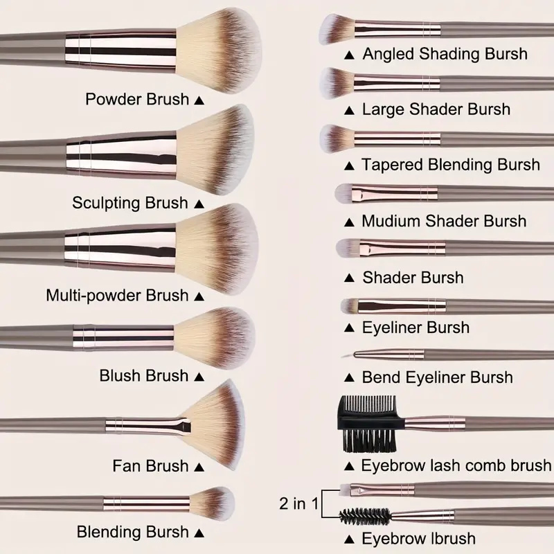 10-20PCS Makeup Brush Set Foun - Huda Beauty Makeup Brush Set ulasan dan harga