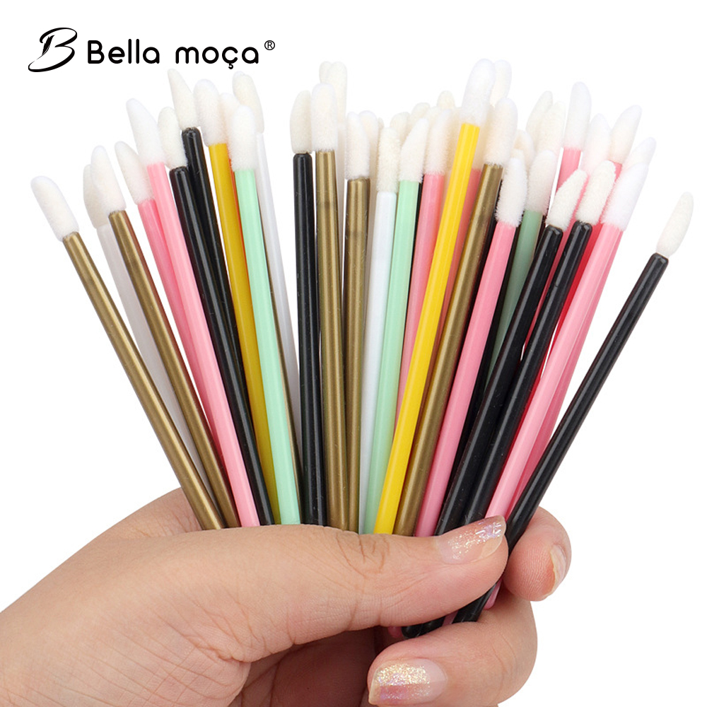 50 Pcs Lip Brush Hollow Dispos - Beauty Makeup Products ulasan dan harga