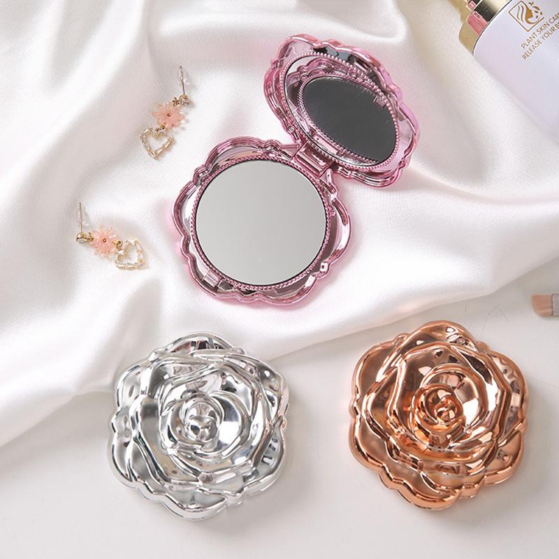 Double Sided Hand Mirrors Comp - Beauty Rose Makeup ulasan dan harga