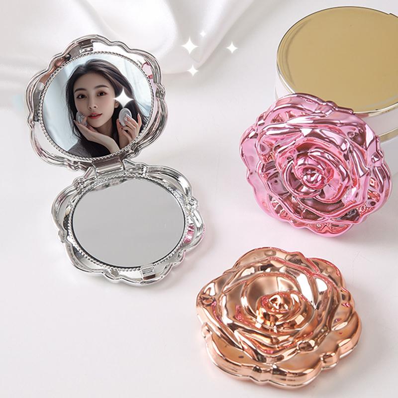 Double Sided Hand Mirrors Comp - Beauty Rose Makeup ulasan dan harga