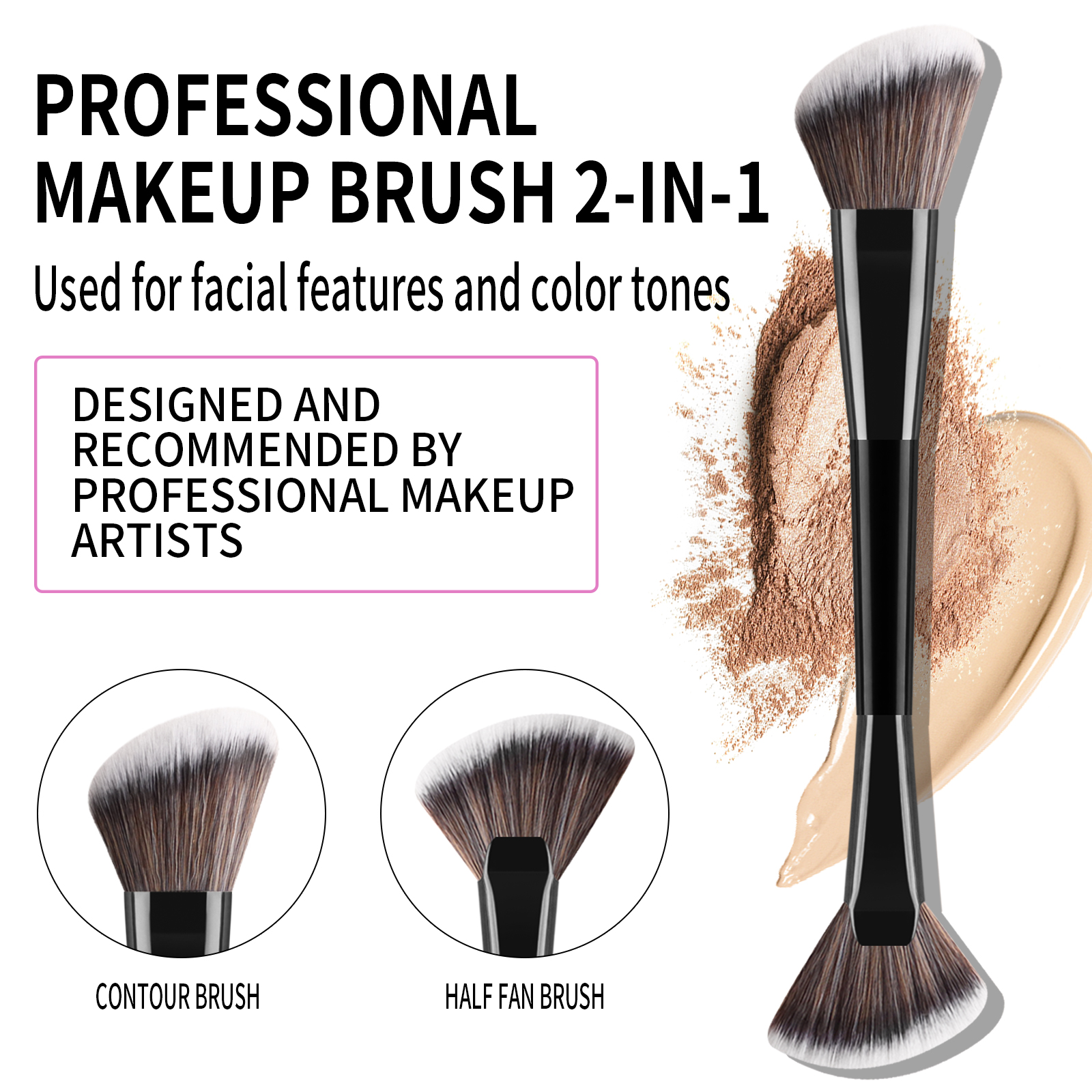 10pcs Professional Makeup Brus - Huda Beauty Makeup Brush Set ulasan dan harga