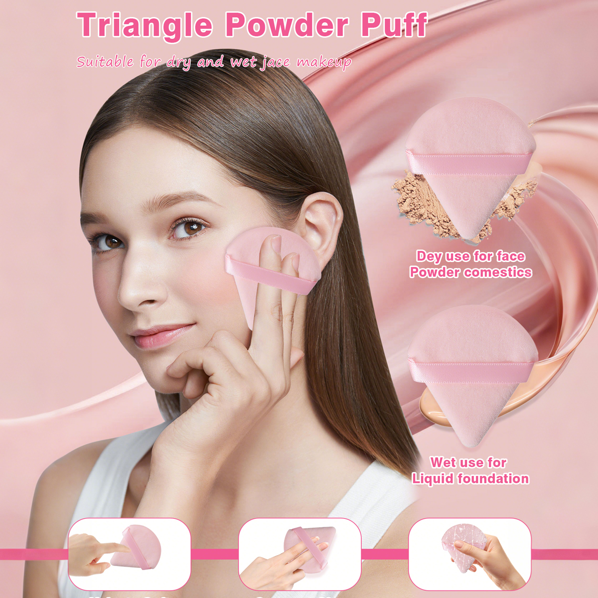 28Pcs Pink Rose Gold Beauty Ac - Beauty Rose Makeup ulasan dan harga