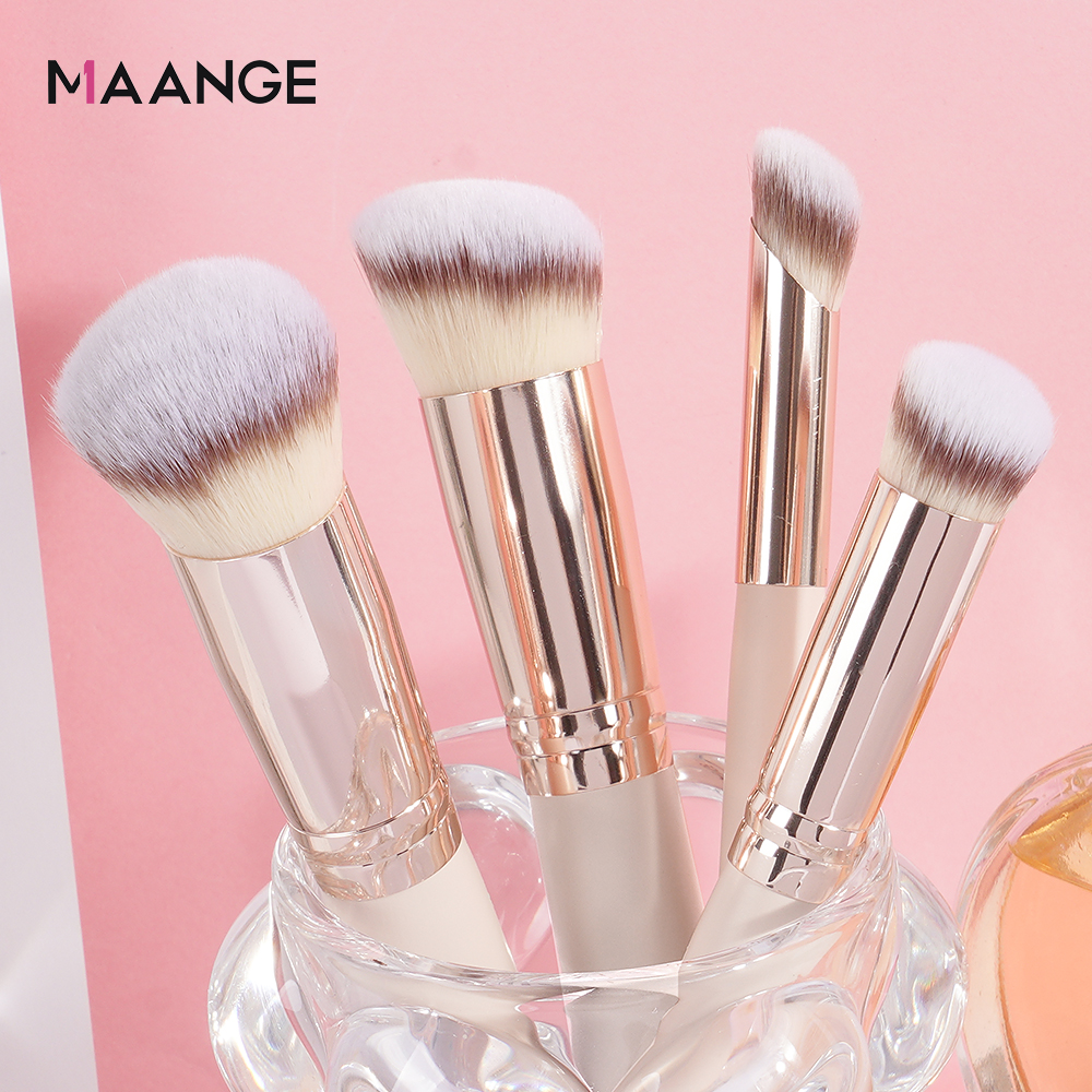 MAANGE Gift Box 4 Pieces Face  - Huda Beauty Makeup Brush Set ulasan dan harga