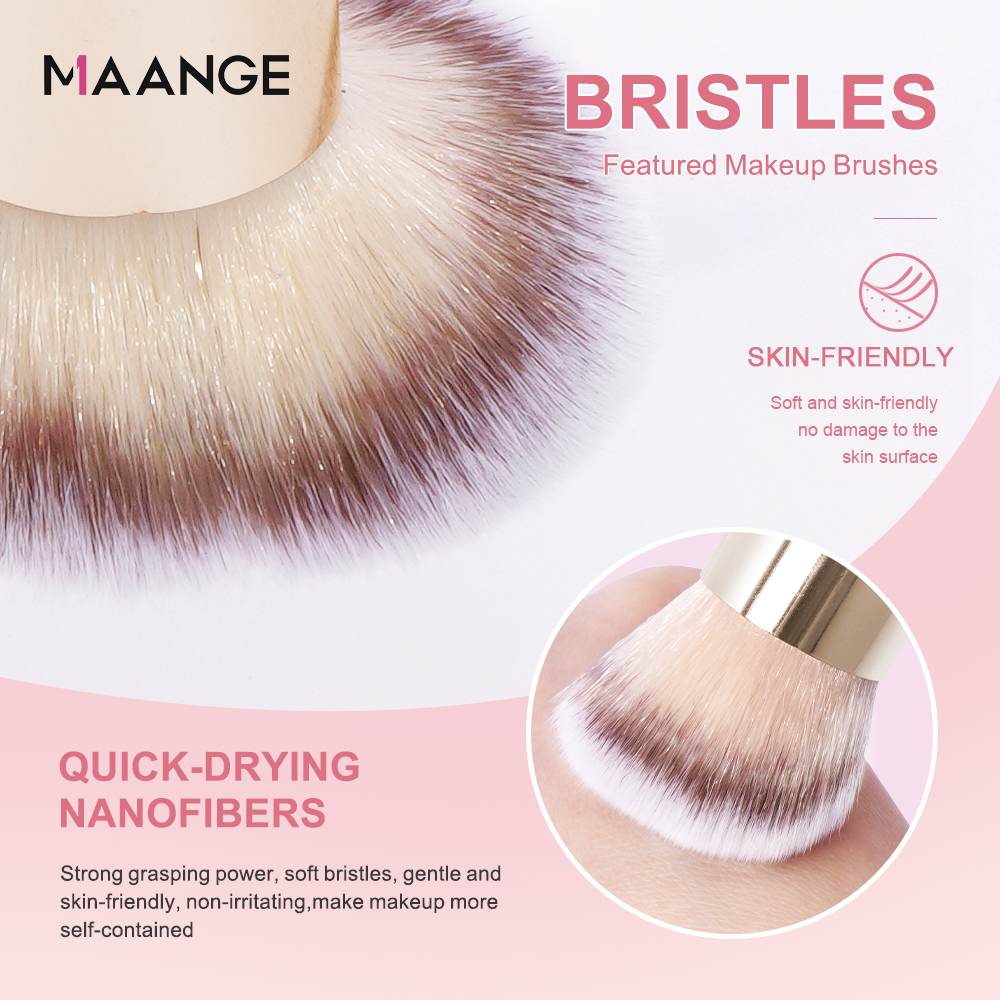 MAANGE Gift Box 4 Pieces Face  - Huda Beauty Makeup Brush Set ulasan dan harga
