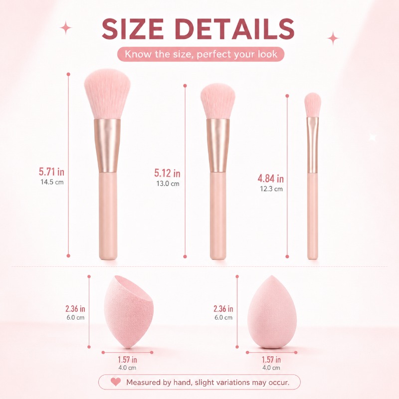 5Pcs Gift Box Makeup Tools Set - Huda Beauty Makeup Brush Set ulasan dan harga