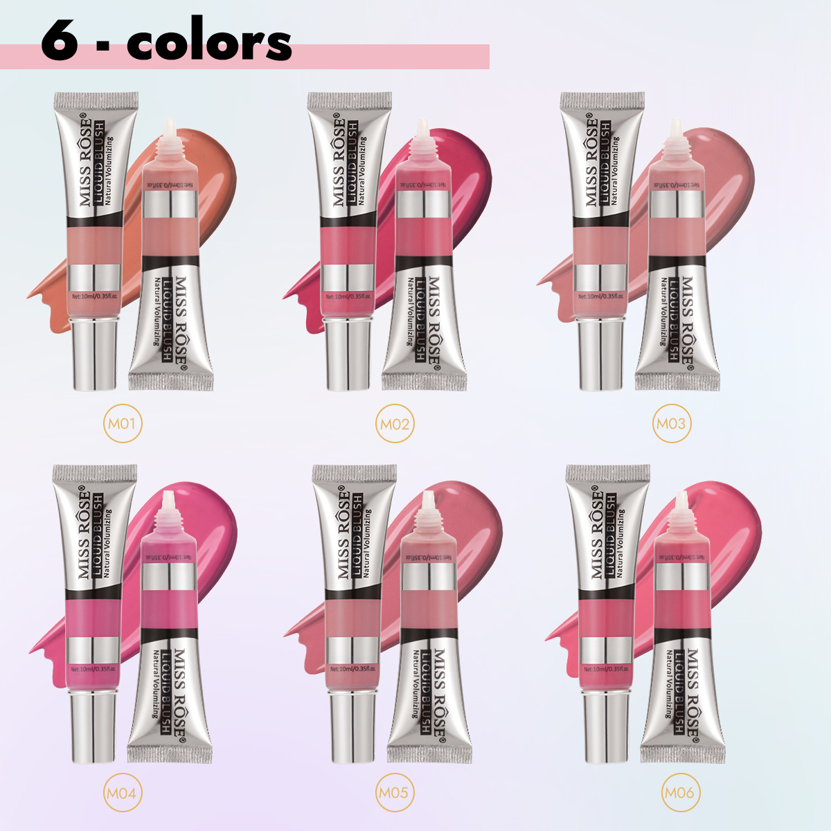 MISS ROSE 12 Colors Liquid Blu - Beauty Rose Makeup ulasan dan harga