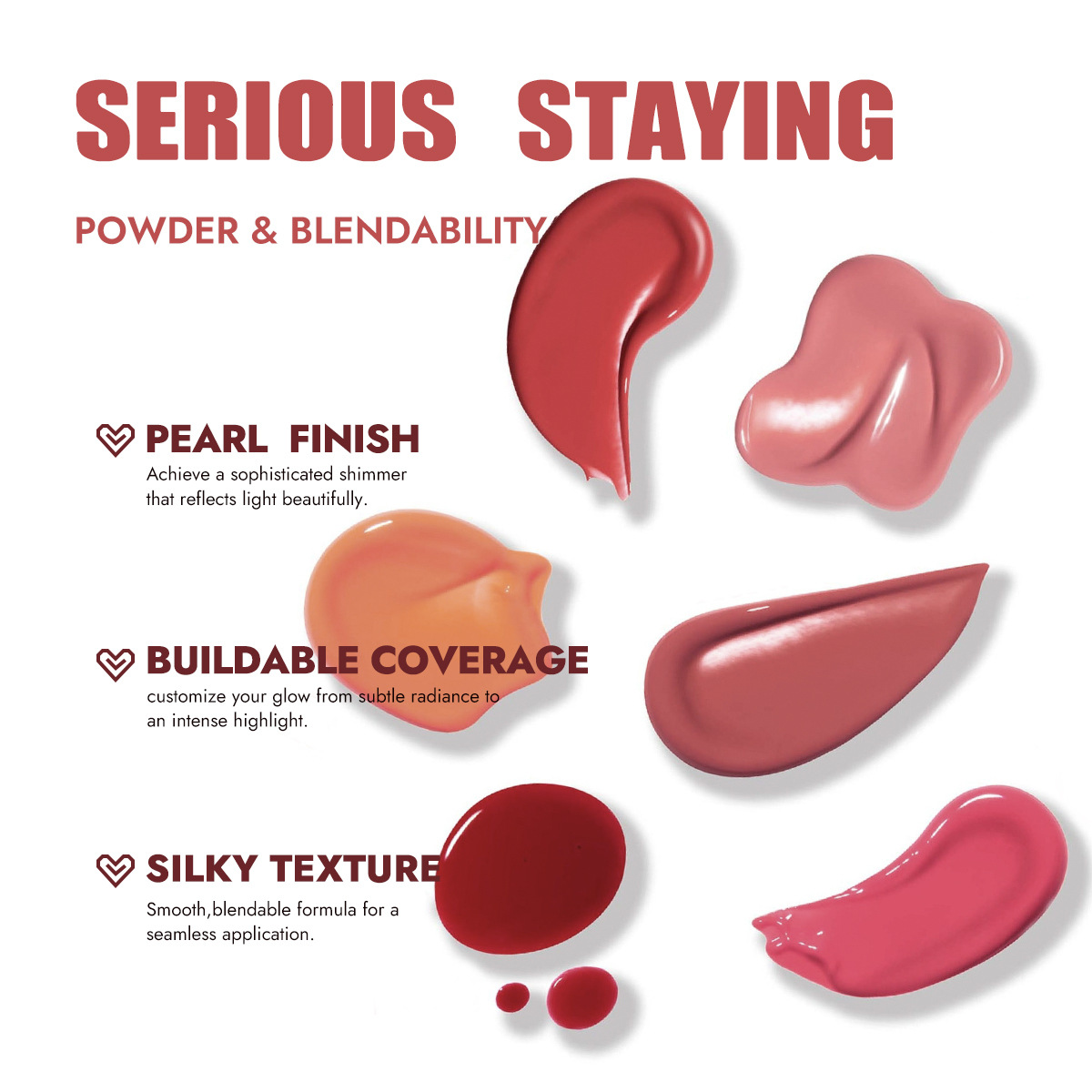 MISS ROSE 12 Colors Liquid Blu - Beauty Rose Makeup ulasan dan harga