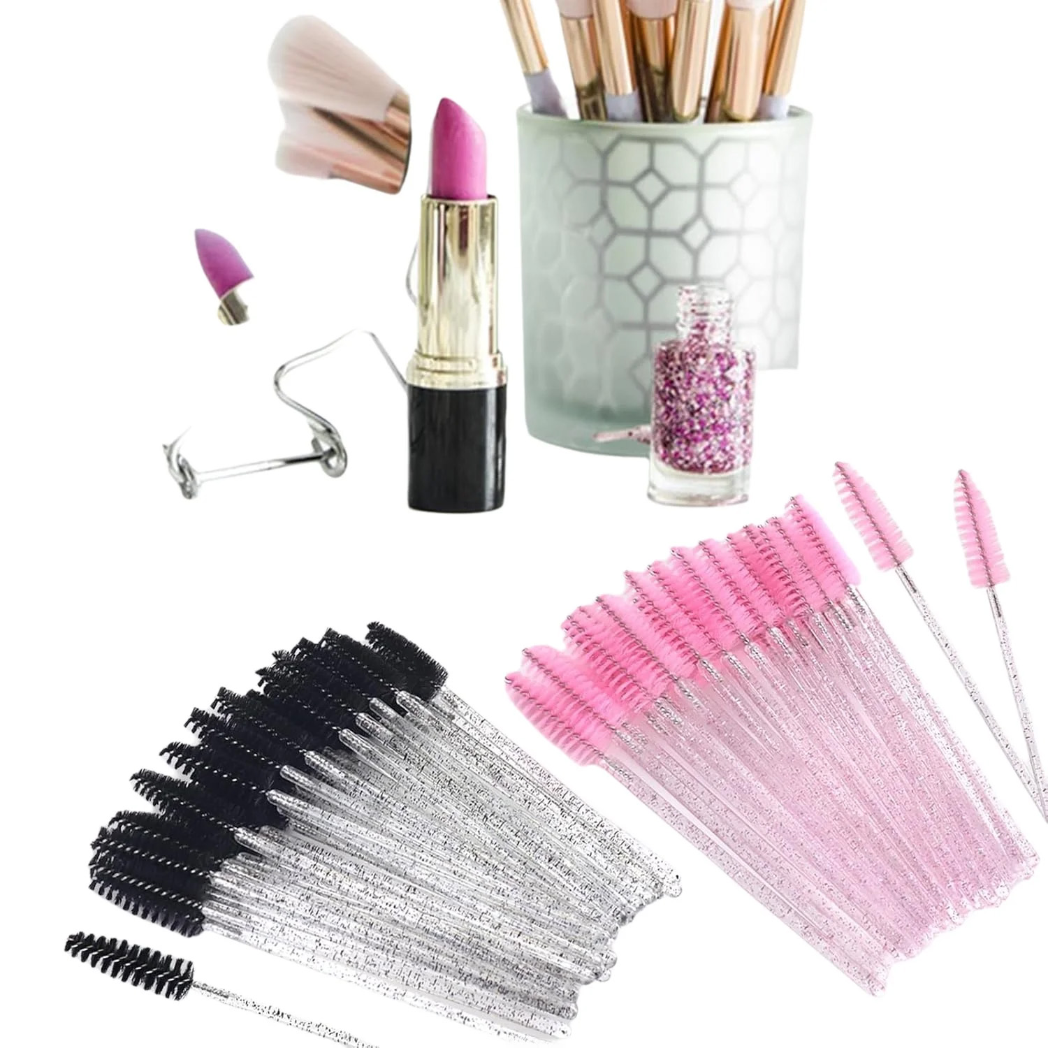 500pcs Eyelash Brushes Wands f - Beauty Makeup Products ulasan dan harga