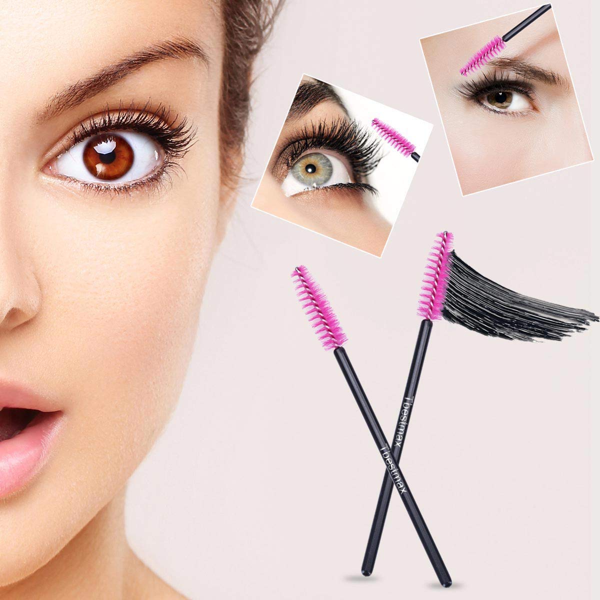 500pcs Eyelash Brushes Wands f - Beauty Makeup Products ulasan dan harga