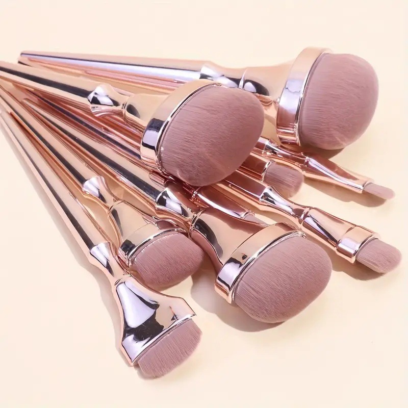9pcs Rose Gold Makeup Brush Se - Beauty Rose Makeup ulasan dan harga