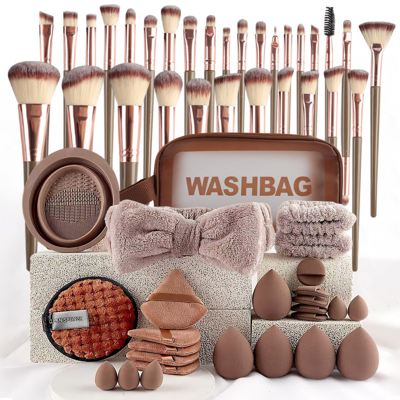 40 Pcs Beauty Makeup Tool Comb - Huda Beauty Makeup Brush Set ulasan dan harga