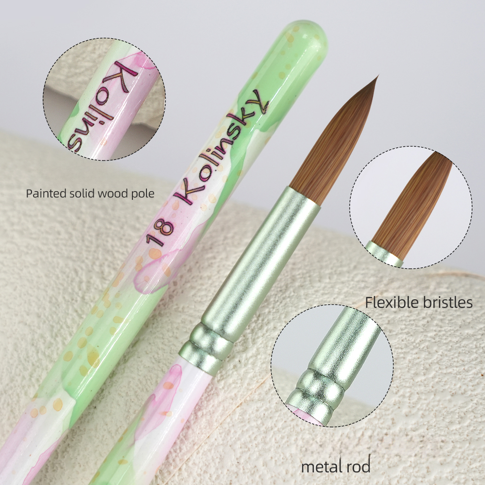 25/26mm Acrylic Nail Brush Kol - Blush Brush Kabuki ulasan dan harga