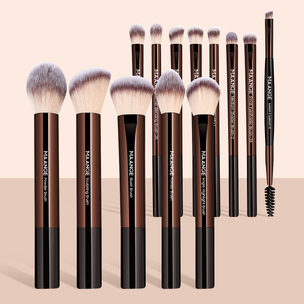 MAANGE 13PCS Makeup Brush Set  - Huda Beauty Makeup Brush Set ulasan dan harga
