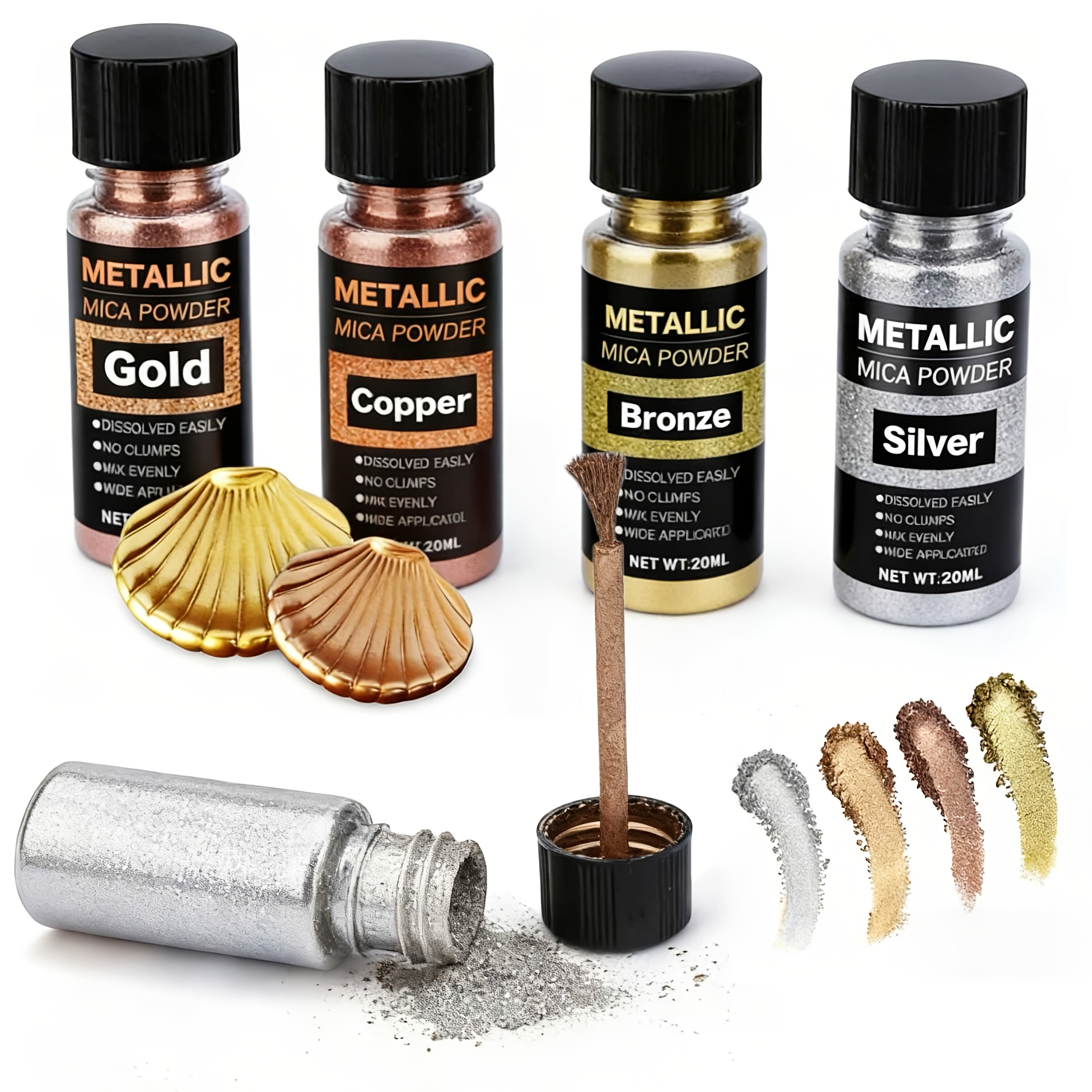 Metallic Mica Powder, Brushed  - Blush Brush Kabuki ulasan dan harga