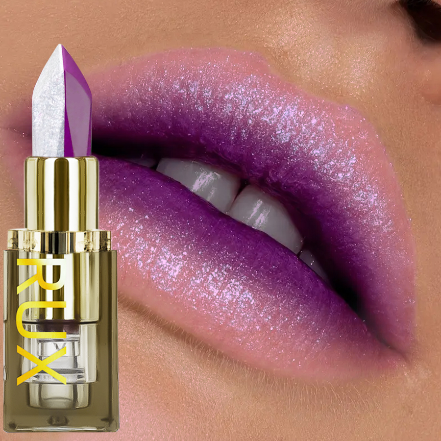 1PC Purple Glitter Two-tone Li - Beauty Rose Makeup ulasan dan harga
