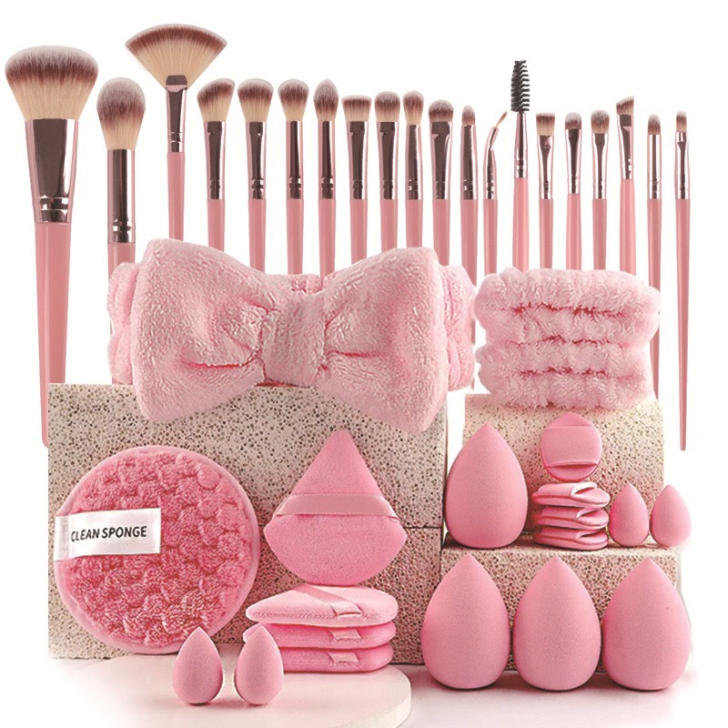 40 Pcs Beauty Makeup Tool Comb - Huda Beauty Makeup Brush Set ulasan dan harga