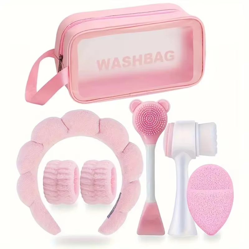 7-piece makeup and face wash b - Huda Beauty Makeup Brush Set ulasan dan harga