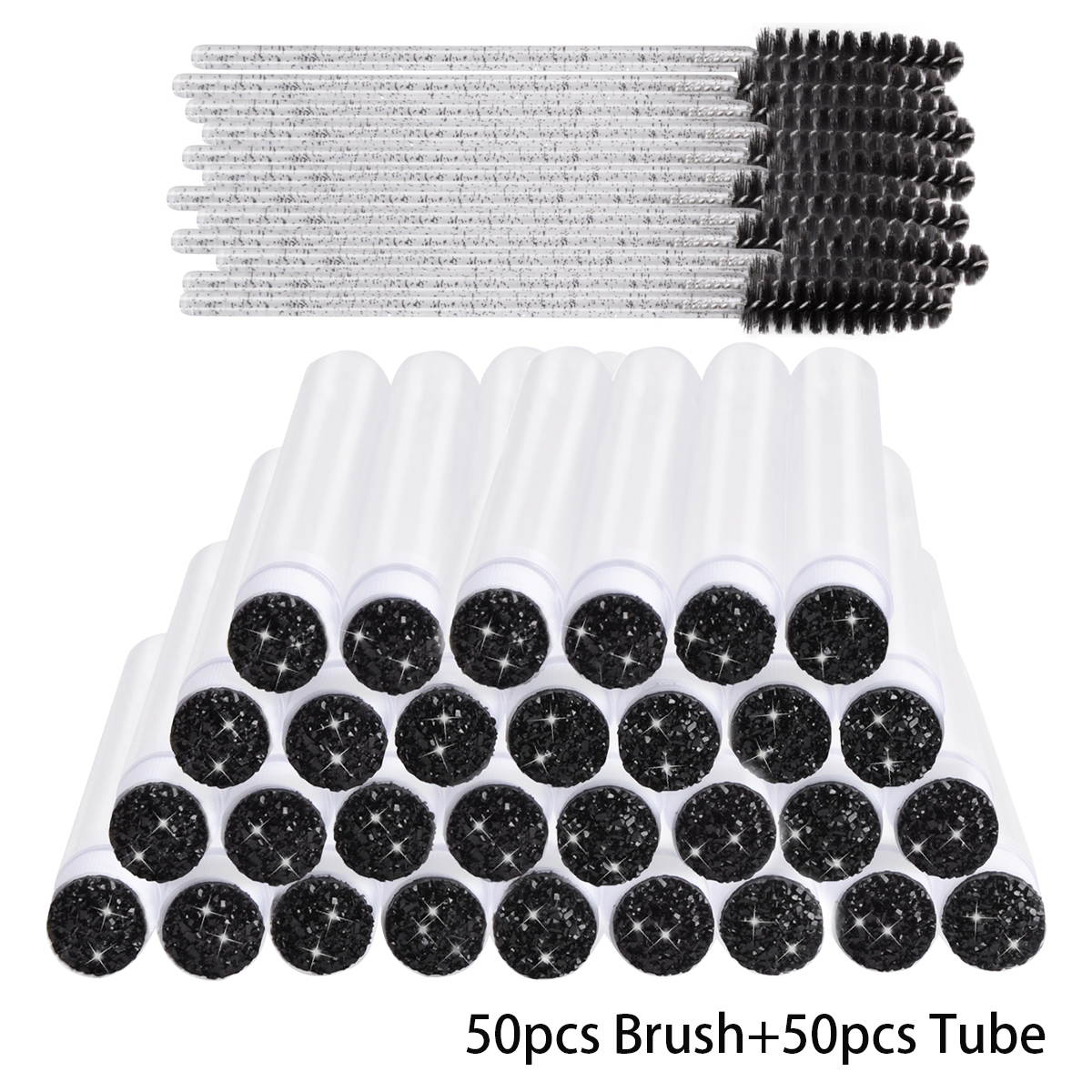 50PCS Dust-Proof Eyelash Brush - Beauty Makeup Products ulasan dan harga