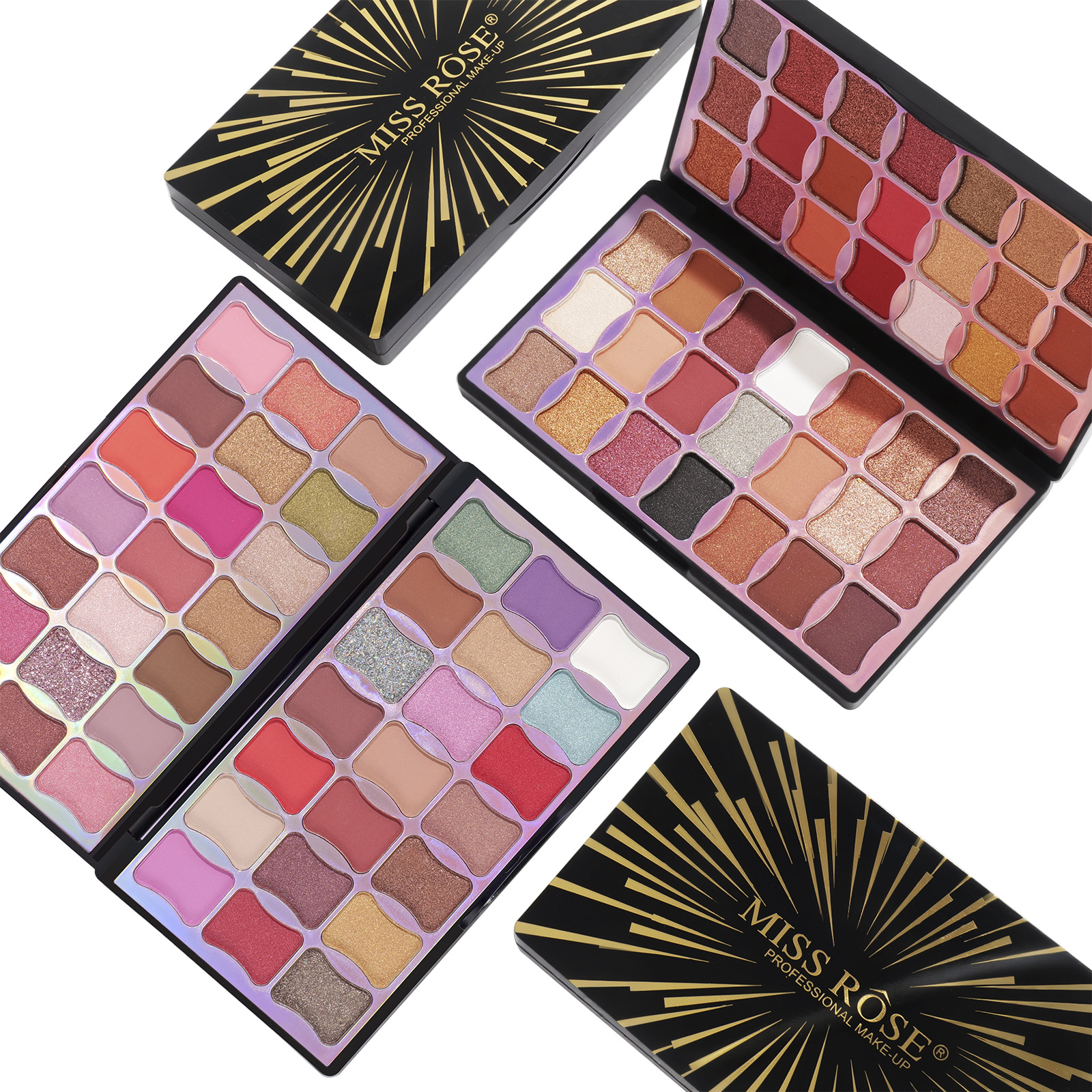 MISS ROSE 42 Colors Eyeshadow  - Beauty Rose Makeup ulasan dan harga