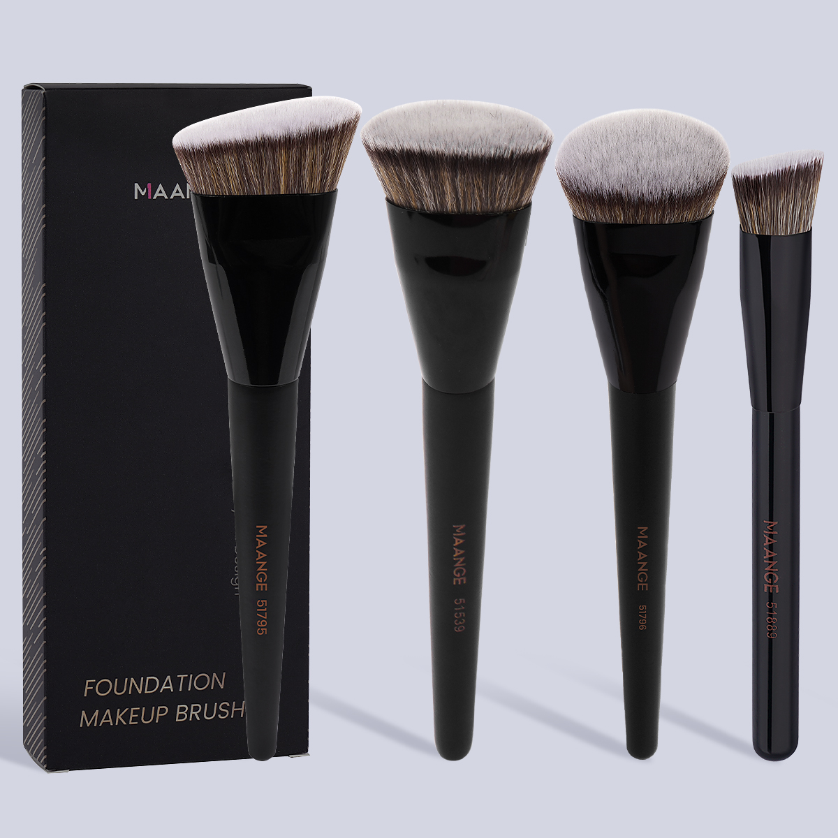 MAANGE 4pcs Main Makeup Brushe - Huda Beauty Makeup Brush Set ulasan dan harga