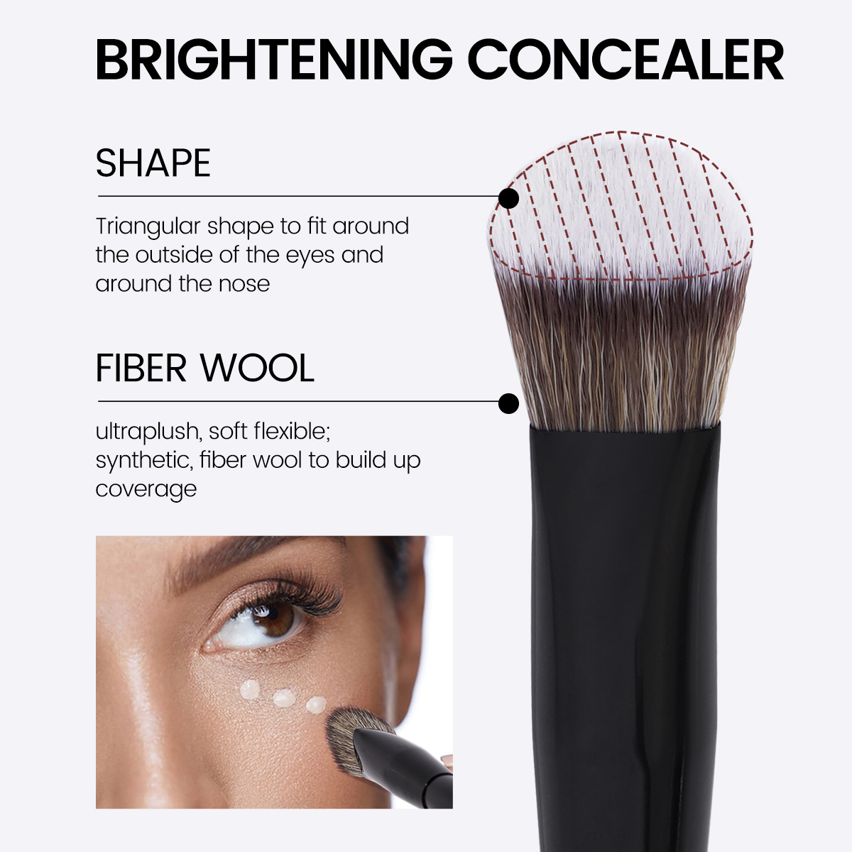 MAANGE 4pcs Main Makeup Brushe - Huda Beauty Makeup Brush Set ulasan dan harga