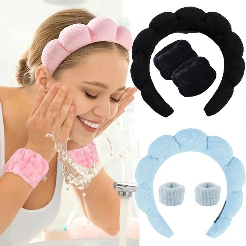 3PCS Stylish Washing Headband  - Makeup Beauty Set ulasan dan harga