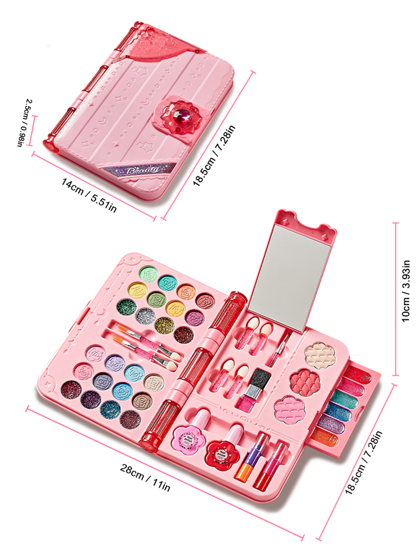 Kids Makeup Kit for Girl, Wash - Beauty Makeup Usa ulasan dan harga