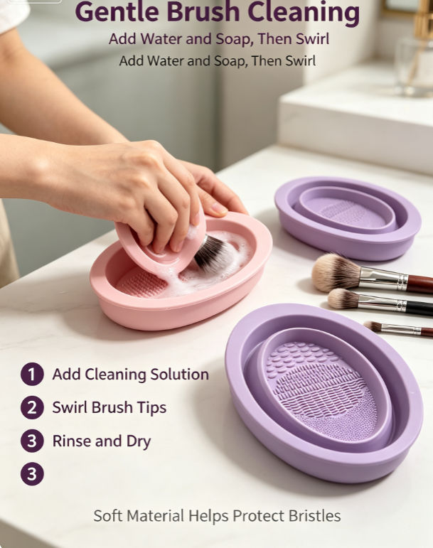 Flexible Silicone Makeup Clean - Makeup Beauty Set ulasan dan harga