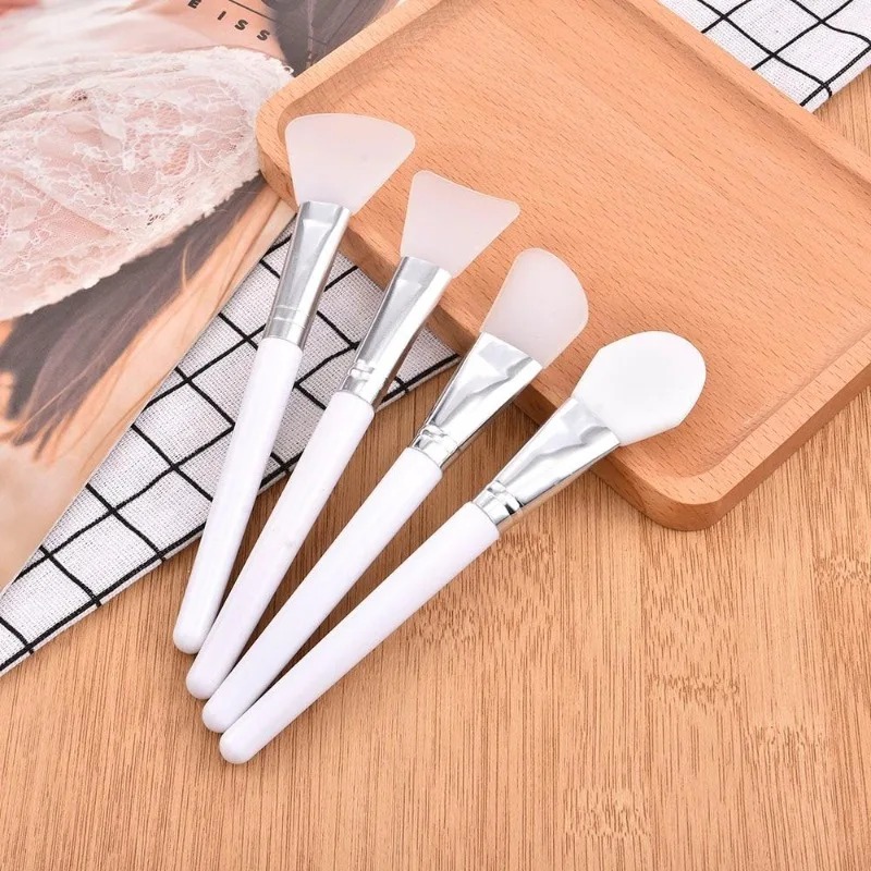 1/4Pcs Silicone Face Mask Brus - Huda Beauty Makeup Brush Set ulasan dan harga