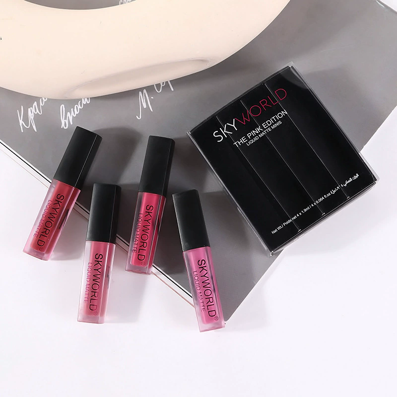 4pcs Lipstick Set Matte Lip Gl - Huda Beauty Makeup Set ulasan dan harga